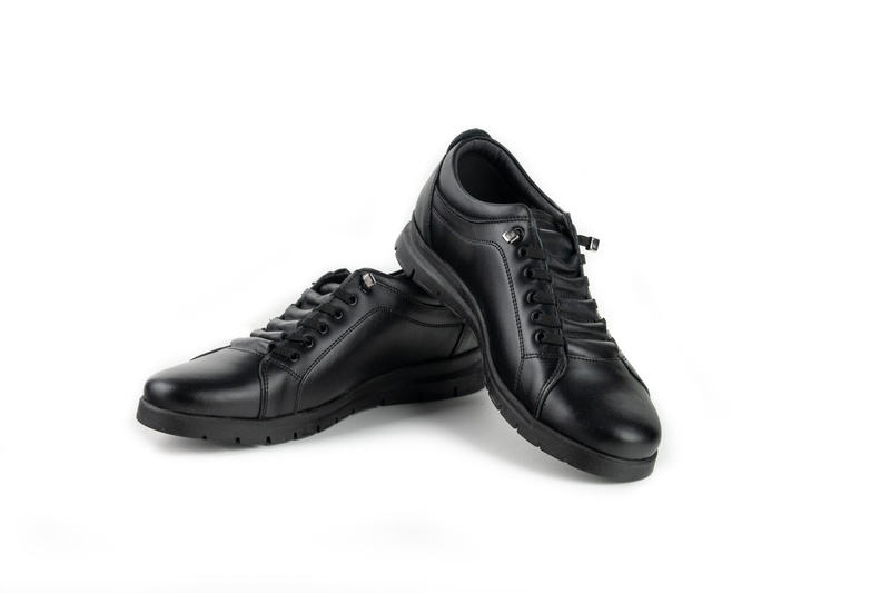 Pantofi Casual Barbati Negru din Piele naturala 1007