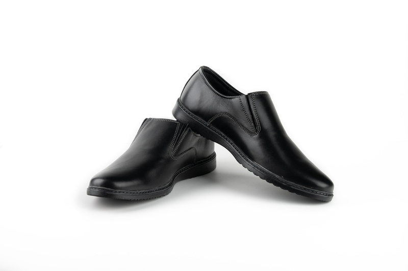 Pantofi Casual Barbati Negru din Piele naturala 1011