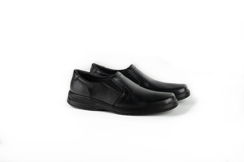 Pantofi Casual Barbati Negru din Piele naturala 1022