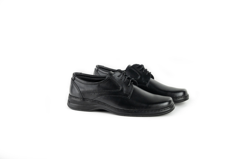 Pantofi Casual Barbati Negru din Piele naturala 1023