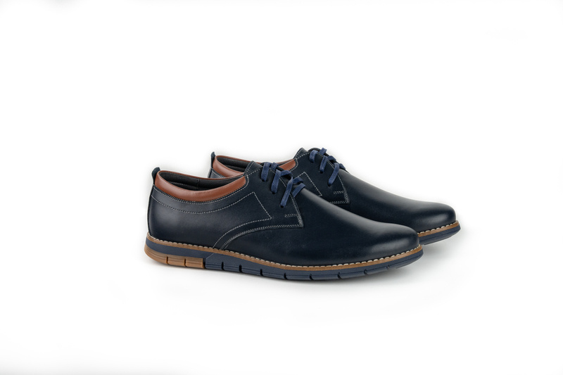 Pantofi Casual Barbati Bleumarin din Piele naturala 1024