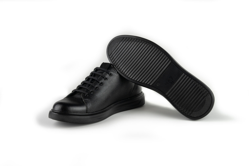 Pantofi Casual Barbati Negru din Piele naturala 1033