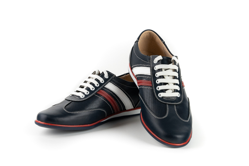 Pantofi Casual Barbati Blue din Piele naturala 1035