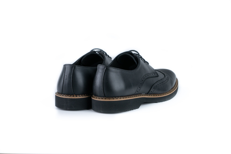 Pantofi Casual Barbati Negru din Piele naturala 1045