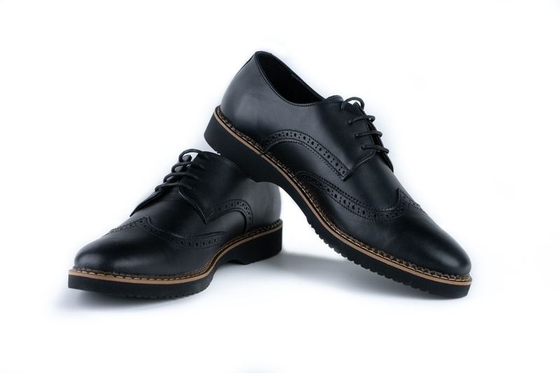 Pantofi Casual Barbati Negru din Piele naturala 1045