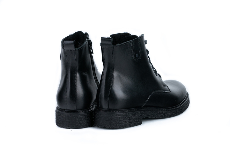 Ghete Casual Dama Negru din Piele naturala 4002